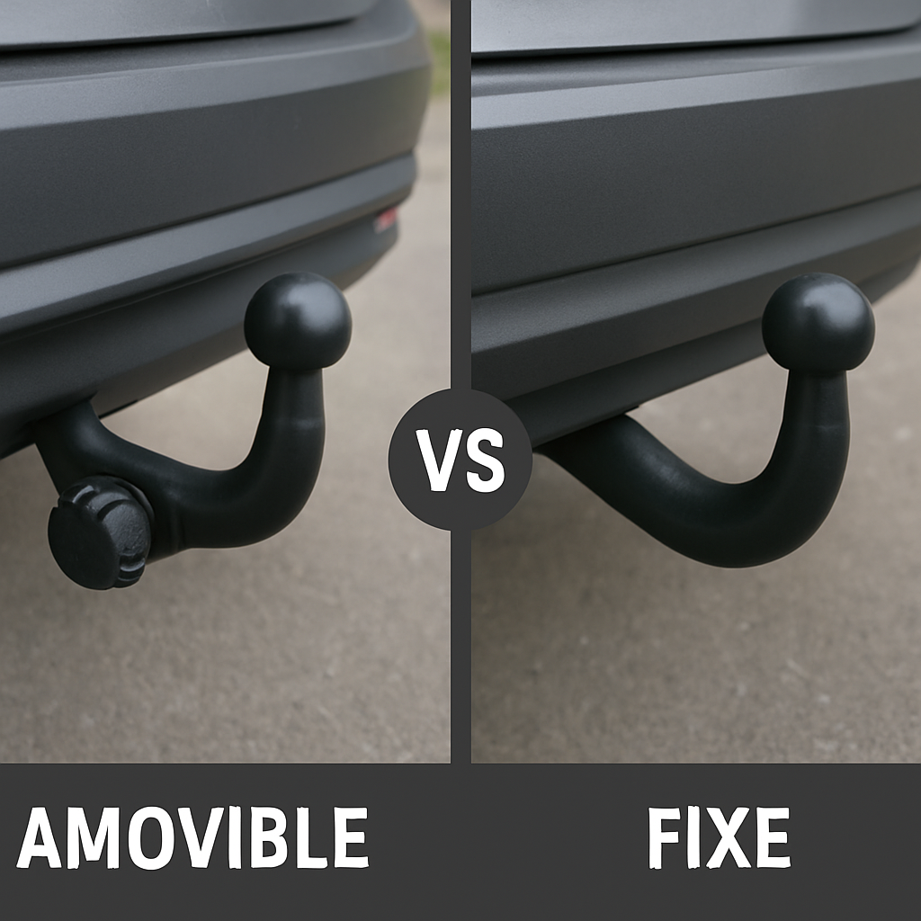 attache remorque fixe et amovible