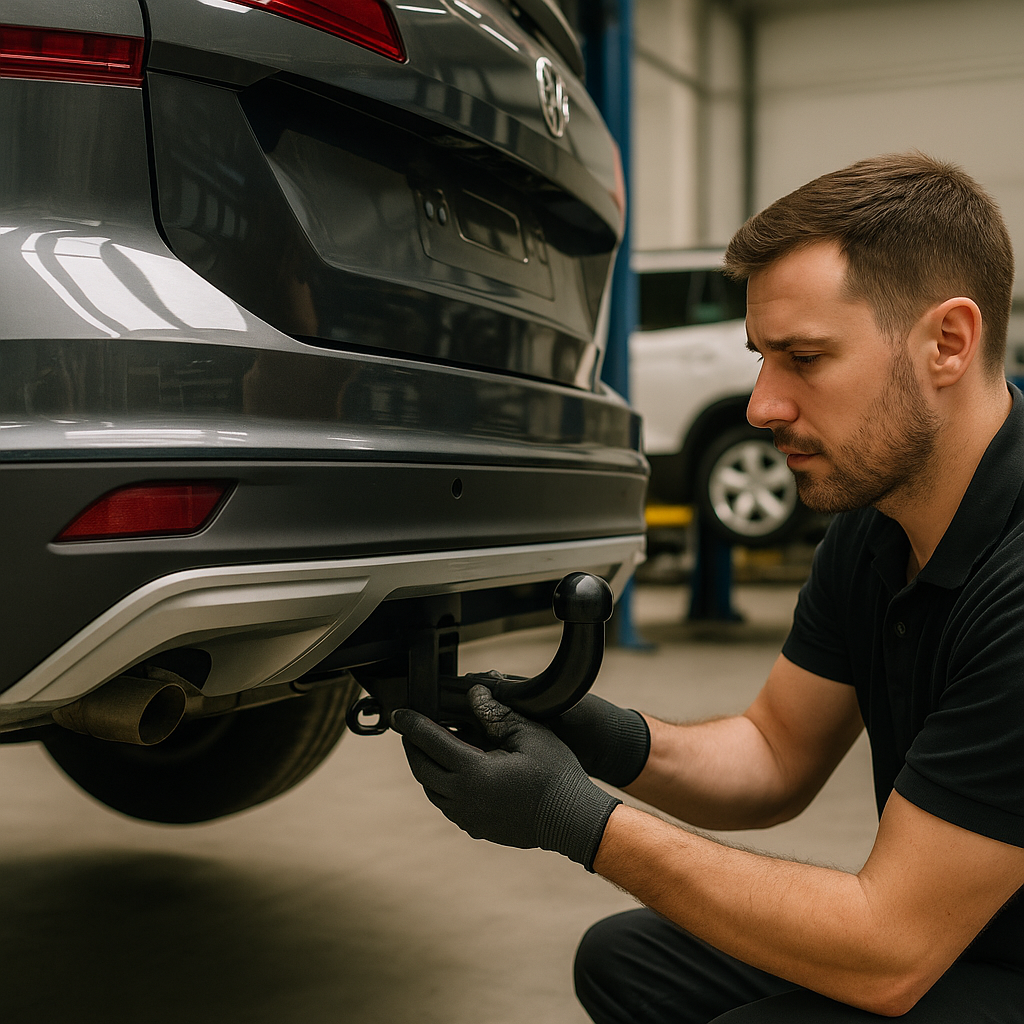 Illustration : prix pour installer une attache remorque en belgique