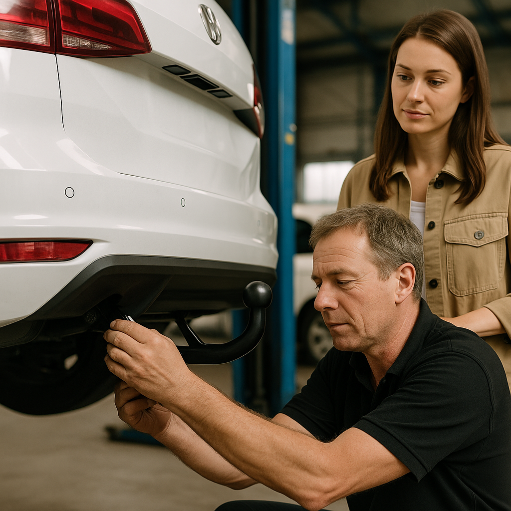 Illustration : où installer une attache remorque à Charleroi