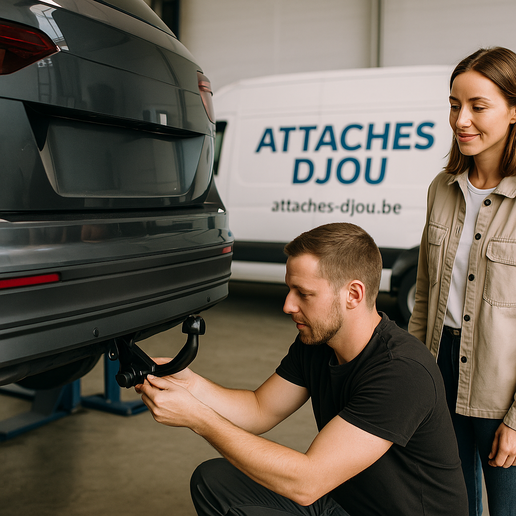 Illustration : montage attache remorque Namur